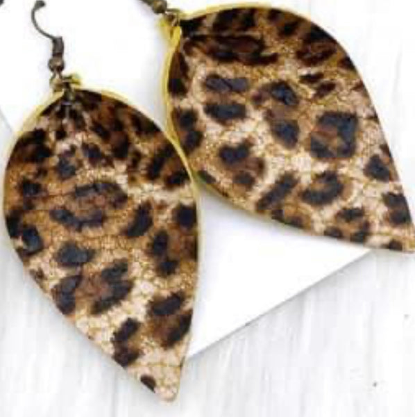 Leopard earrings