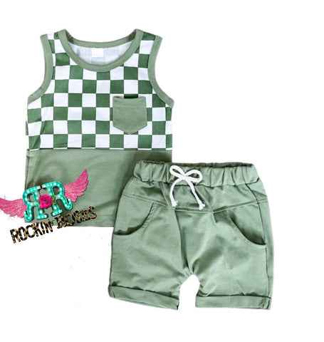 Checkered Tank Set