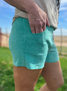 Jitterbug Shorts Turquoise
