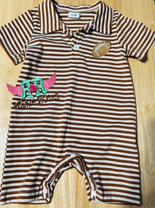 Football stripe Romper