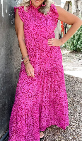 Ruffle tiered Maxi