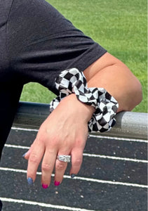 Checkered Scrunchie