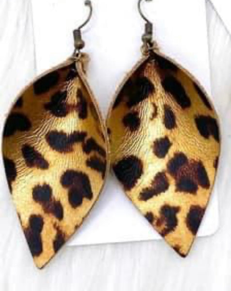 Leopard earrings