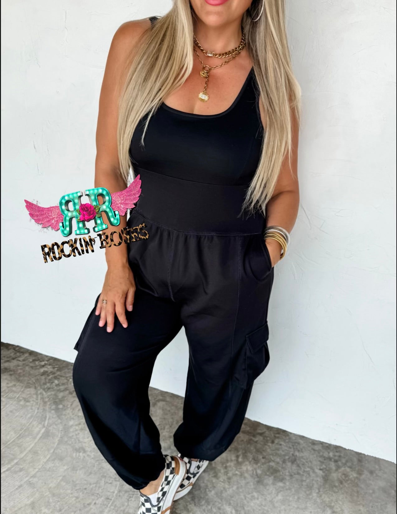 Black Tank Romper
