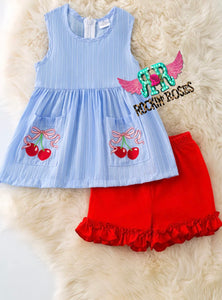 Cherry Pocket Tunic