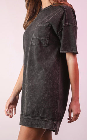 Mini Dress Black & Pink
