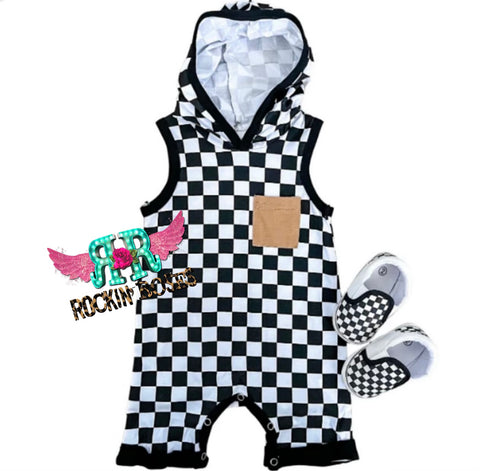 Checkered Tank Jumpsuit