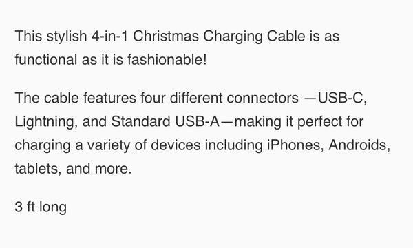 Christmas Charger