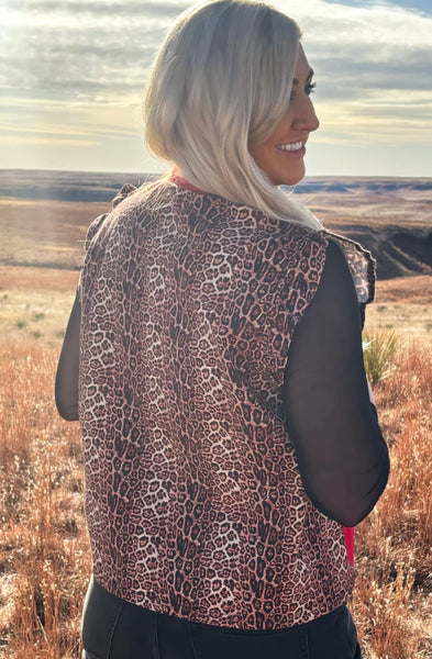 Red Dust Leopard Vest