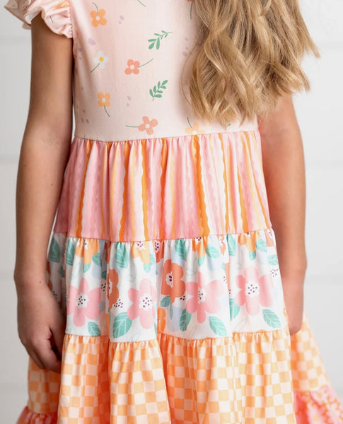 Ava Retro Floral Dress