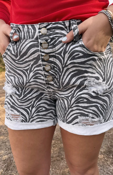 Zebra walking shorts