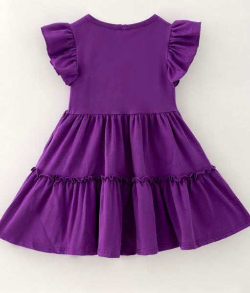Purple Sequin Football Dress