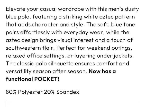 Dusty Blues Polo