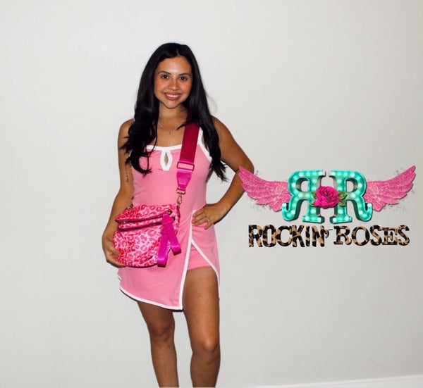 Pink Activewear Mini Dress