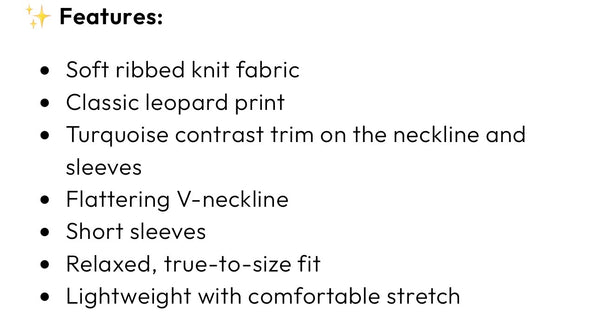 Wild West leopard top
