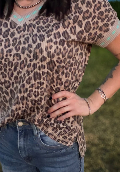 Wild West leopard top