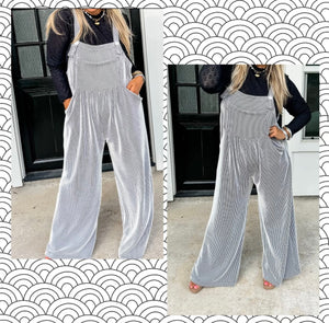 Boho overall/ Black and white