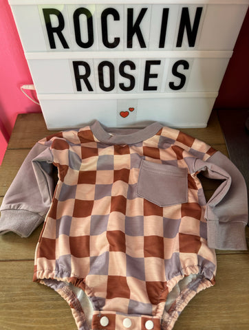 Checker Bubble Onesie