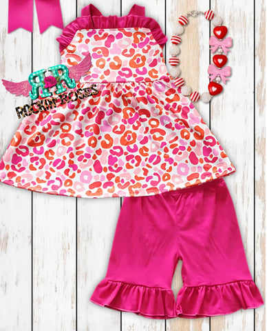 Leopard Short set