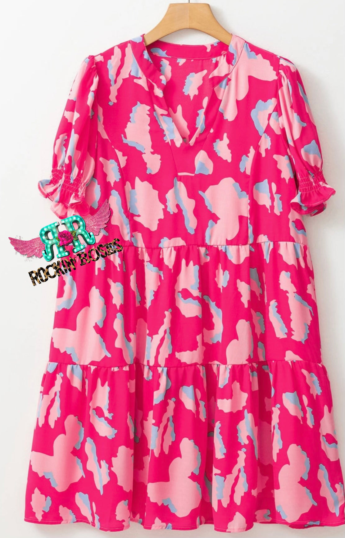 Pink Printed Short sleeve