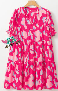 Pink Printed Short sleeve