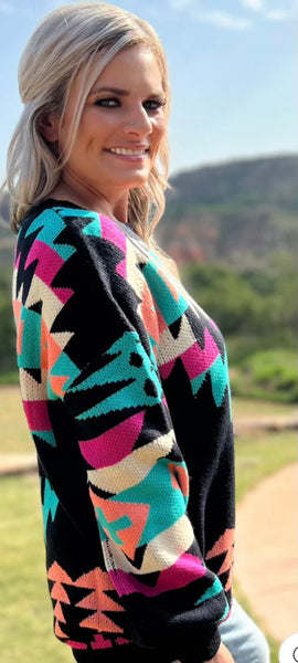 Western Lights Knit Sweater